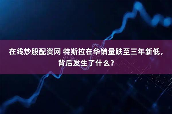 在线炒股配资网 特斯拉在华销量跌至三年新低，背后发生了什么？